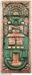 Copper wall adornment, 'Great Chief' Copper wall adornment, 'Great Chief'