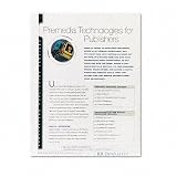 Fellowes Thermal Binding System Cover, PVC, Holds 90 Sheets, 9.75 x 11.125 Inches, Clear, 10 per pack (52560)