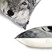 Phantoscope® Mountain Snow Series Wolf Decorative Throw Pillow Case Cushion Cover 18