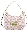 Coach Signature Kristin Sequin Convertiable Shoulder Hobo Bag Purse Peony Multi - Coach 16791PNK