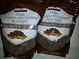 Kirkland Signature Dark Chocolate Covered Almonds with Turbinado Sugar and Sea Salt (2 - 32 Ounce Bags)