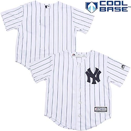 New York Yankees MLB Kids Sizes 4-7 Cool Base Team Home Jersey (Kids Large 7)