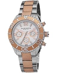Akribos XXIV Womens AK695TTR Analog Display Swiss Quartz Two Tone Watch