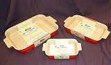 Review   / Le Creuset 3 Pc Volcanic Rectangular Baking dish set 19cm rec 26cm rec 32cm rec