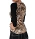 If Apparel Printed Cheetah Longsleeve Blouse in Brown
