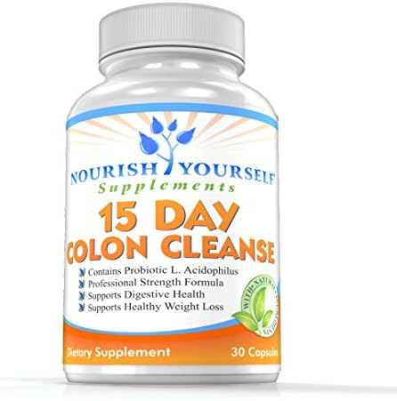Colon Cleanse - 15 DAY COLON CLEANSE Effective NATURAL LAXATIVE Formula - The 15-Day Cleanse formula will provide results within 12 to 24 hours in terms of helping rid the intestinal tract of excess waste, reduce bloating, help increase energy and may provide several pounds of weight loss within a few days, Best Colon Cleanse Pills Capsules for a Weight Loss Diet - Contains Lactobacillus + Acidophilus Lives Cultures - Over the Counter Colon Cleanse Product - 180 Days 100% Satisfaction Guarantee/No Question Ask