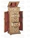 Light Green Tint Jewelry Storage Armoire with Mirror