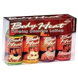 Pipedream Products, Inc. Body Heat Warming Massage Lotion Sampler 4 Pack