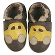 Momo Baby Soft Sole Baby Shoes - Car Brown