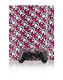 Skully Pink Design PS3 Playstation 3 Body Protector Skin Decal Sticker