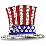 Hat Pin US Ballot American USA Flag Brooch 4th of July Veterans' Day Charm