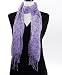 Peace Colorful Viscose Scarf , Lavender
