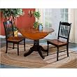 A-America BRI-OB-2-65-0 British Isles School House Chair in Oak and Black
