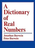 A dictionary of real numbers