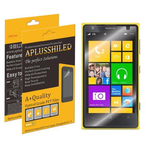 Aplusshield 2014 Premium Ultra Clear Screen Protector Guard for Nokia Lumia 520 [6 pack] No Bubble+Lifetime Warranty+Retail Package