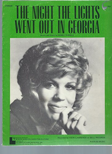 The Night The Lights Went Out In Georgia-Piano/Vocal/Guitar