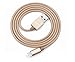 [Apple MFi Certified] ZiKON 3ft/ 1m Nylon Braided 8 Pin Lightning Cable USB Charging Cord with Aluminum Connector for iPhone 6/6s/6 plus/6s plus, 5c/5s/5, iPad Air/Mini, iPod Nano/Touch (Gold)