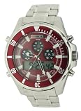 Gul Gents Red Dial Multifunction Watch