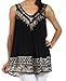 Sakkas Paradise Embroidered Relaxed Fit Blouse