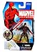 Search : Hasbro Marvel Universe Year 2008 Series 1 Single Pack 4 Inch Tall Action Figure #08 - Variant Maroon Suit DAREDEVIL (Matthew Murdock) with Nunchakus and S.H.I.E.L.D File with Secret Code