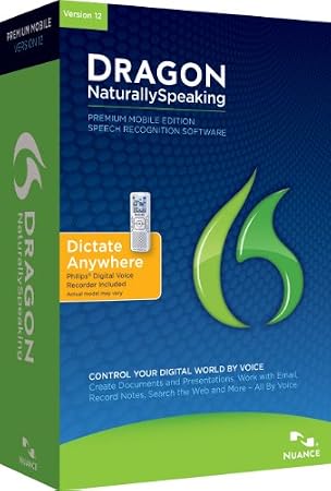 Dragon NaturallySpeaking Premium mobile v12 ( premium + enregistreur philips voice tracer 662)