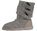 BEARPAW Women's Knit Tall Boot,Grey,8 M US