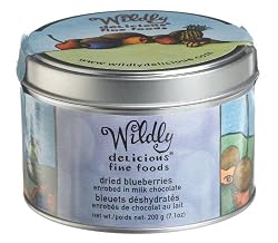 Wildly Delicious Chocolate Covered Blueberries, 6.3-Ounce Tin