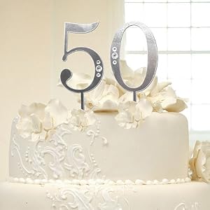 50th Anniversary Swarovski Cake Topper 51g46bbHGcL. SL500 AA300 50th Anniversary Swarovski Cake Topper
