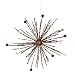 9" Chocolate Brown Glitter Sparkle Starburst Snowflake Christmas Ornament