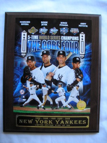 World Series Champion New York Yankees Core Four Picture Plaque