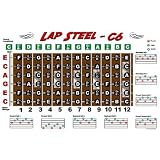 Lap Steel Guitar Fretboard Chart Poster - C6 Tuning