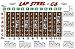 Lap Steel Guitar Fretboard Chart Poster - C6 Tuning