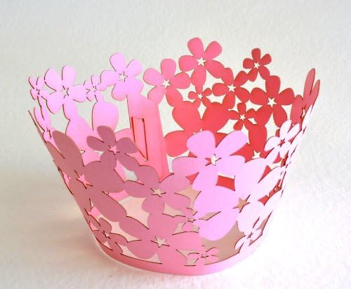 Cupcake Wrappers Cherry Blossom Pink