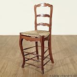 Cherry Rattan Barstool Solid Mahogany
