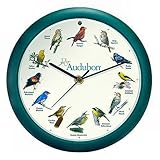 Audubon Singing Bird Clock - 8 Green