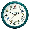Audubon Singing Bird Clock - 8"
