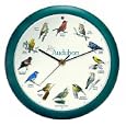 Audubon Singing Bird Clock - 8"