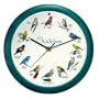Audubon Singing Bird Clock - 8" Green