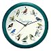 Audubon Singing Bird Clock - 8" Green