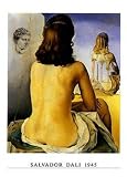 My Naked Wife Watching Her Body, c.1945 by Salvador Dali. Size 21.33 inches width by 25.28 inches height. High Quality Art Poster Print