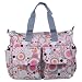Ecosusi® Pink Polka Dot Deluxe Designer Diaper Bag Purse