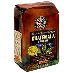 The Coffee Bean & Tea Leaf, Hand Roasted Guatemala Organic Ground Coffee, Medium Roast, 12-Ounce Bags (Pack of 2)