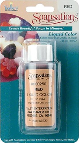 Yaley Soapsations Liquid Color Bottle, 1-Ounce, Red