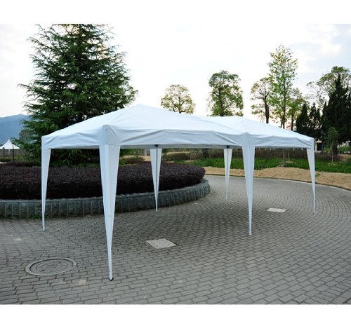 10 X 20 Ft POP up Wedding Canopy Party Tent Gazebo White with Carry Case Silver Coating Best Us Seller On Sale