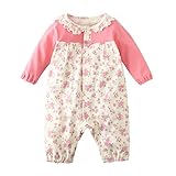 (ニッセン) nissen 花柄スムースカバーオール アイボリー系 身長90cm