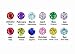 Sterling Silver Round CZ Birthstone Earrings - 9mm