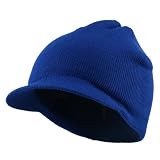 Cuffless Beanie Sports Visor-Royal W31S21E