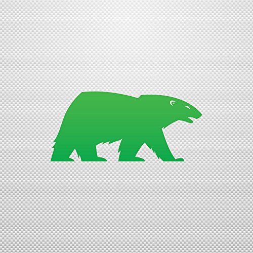 Sticker Polar Bear Sailboat Specialty Stable Bike Activity Vinyl Bik Green (24 X 11.0 In)