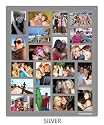 Poster Pocket "SILVER" Custom Picture Photo Collage, 20 Opening, Holds 20 4 X 6 Photos, Flexible Plastic Frame, Album, Wall, Dormroom, Friends, Family, Display, Gallery, Scrapbook, Presentation, 4x6, 6x4, Jumbo, Large, Pictures, Pics, Images, Photos, Collages, Scrap book, No Glass, Safe for Kids, Plastic, Lightweight, Gift, Present, Unique, Photo holder, PosterPocket, PosterPockets, PosterPocket.com, Wedding Favor, Baby shower, graduation, dorm room , apartment, day care, school, sports, prom, formal, mother's day, father's day, memorial, gift, fun, sorority, fraternity, memories