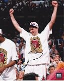 Toni Kukoc Autographed/Hand Signed Chicago Bulls 8x10 Championship Photo